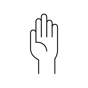 Icon of a hand