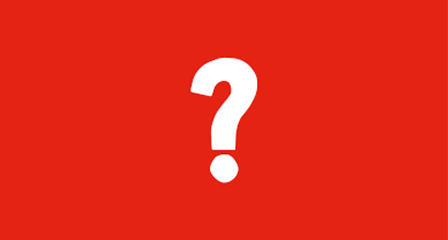 a question mark