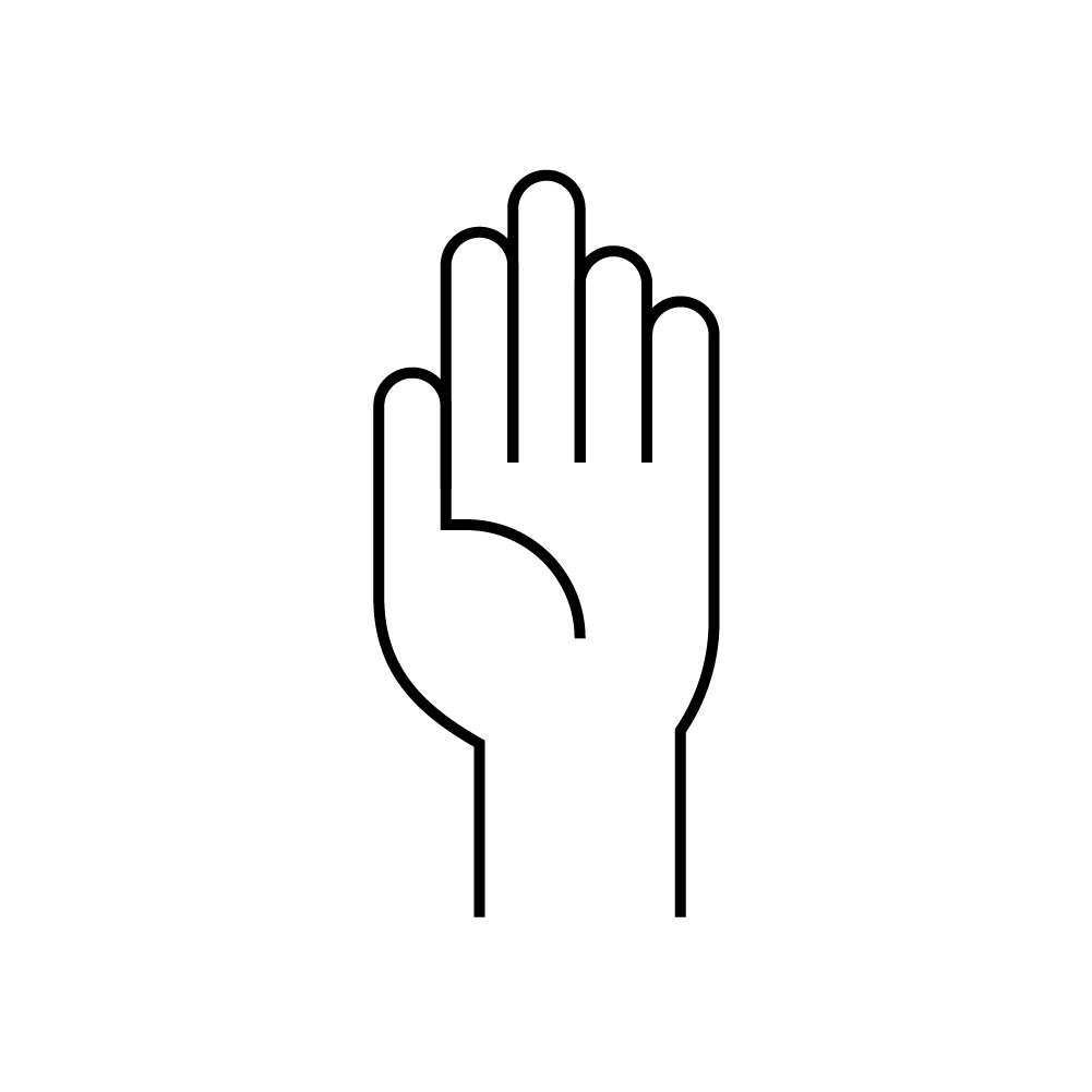Icon of a hand