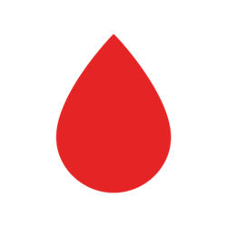 icon of a red blood droplet