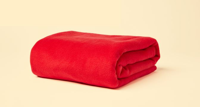 a red blanket