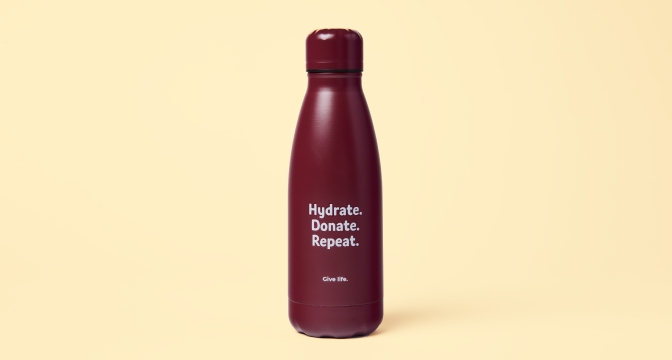 a reusable water bottle