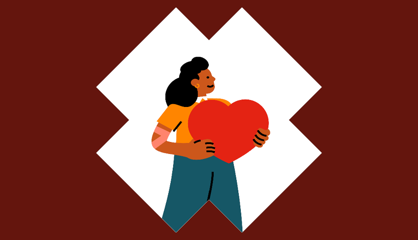 Woman holding heart thumbnail 