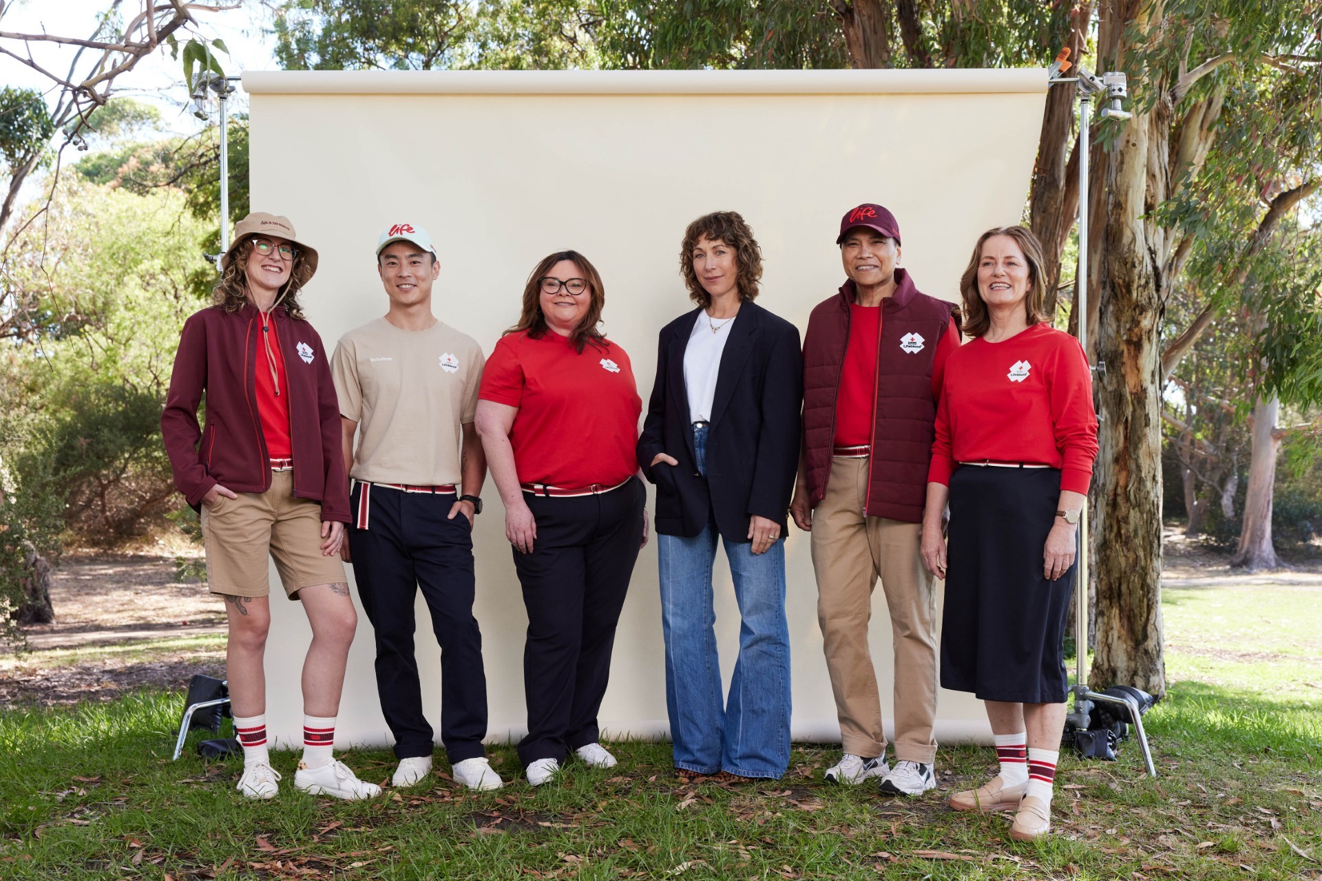 capsule collection with five team members and designer lisa gorman