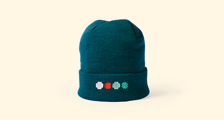 a beanie with bandage icons