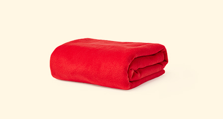 a red blanket