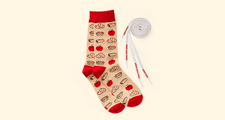 socks and shoelaces