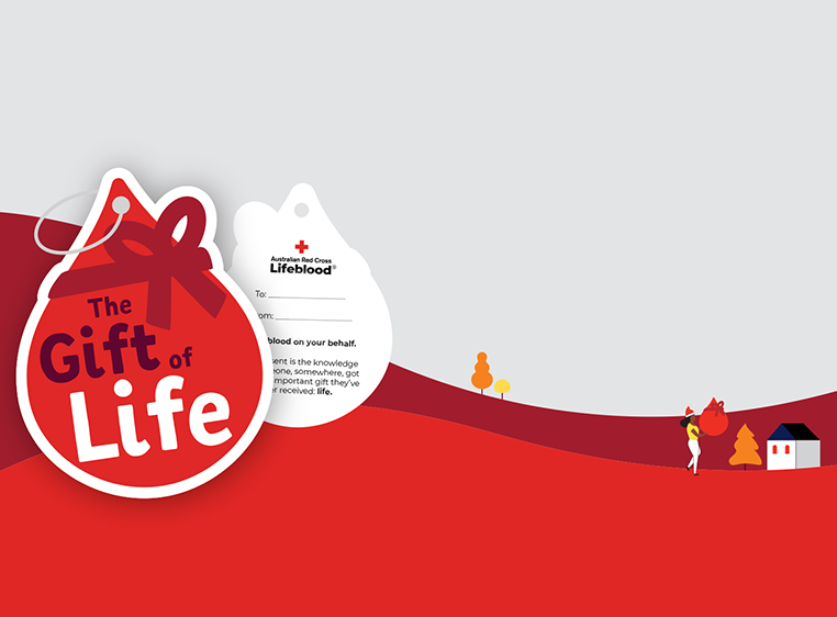 illustration of a gift tag with text reading The Gift Of Life