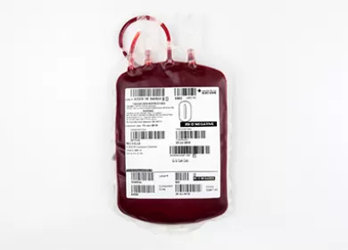 a bag of red cells