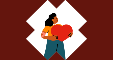 Woman holding heart thumbnail 