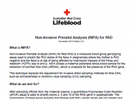 NIPA for Blood Group Genotyping - Information Sheet Jan 2019