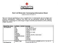 Genotyping Information Sheet