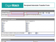 Recipient Interstate Transfer Form