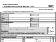 Component investigation request form