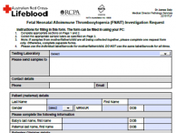 Fetal Neonatal Alloimmune Thrombocytopenia (FNAIT) - Investigation Request