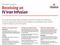 Receiving an IV Iron Infusion