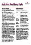 Front page of Australian Blood Donor Study information sheet and consent form pdf file