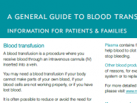 General guide to blood transfusion - English