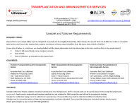 Sample and Volume Requirements Form