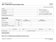 image of PDHM small volume order form
