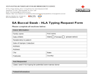 SA Buccal Swab HLA Typing Request Form thumbnail
