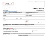 NIPT for Fetal RHD form image