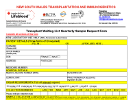 Image of NTIS Transplant Waiting List Quarterly Sample Request Form