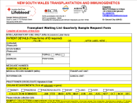 Image of NTIS Transplant Waiting List Quarterly Sample Request Form