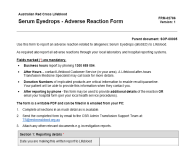 image of adverse reaction form serum eyedrops