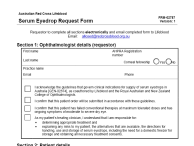 image of serum eyedrop request form