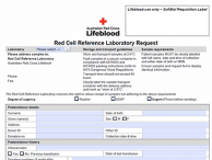 Red Cell Reference Laboratory Request Form