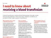 I need to know about receiving a blood transfusion thumbnail