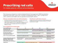 Image of prescribing red cells threshold document