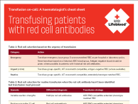 Image of Transfusing patients with red cell antibodies information sheet