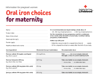 Oral iron choices for maternity thumbnail image