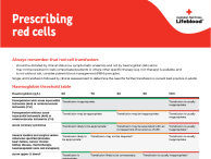 Prescribing red cells