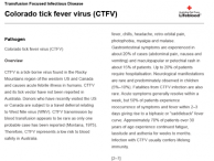 Colorado tick fever virus (CTFV)