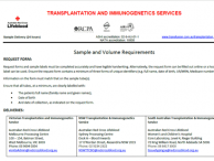 Sample and Volume Requirements Form