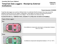 Image of temp tale information sheet