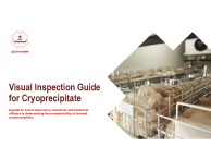 Image of visual inspection guide for cryoprecipitate