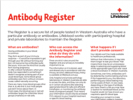 Antibody Register Brochure