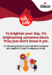 gift of life card thinking of you
