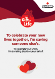 gift of life card for a wedding