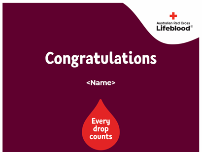 Bleed4Blue Blood Drive certificates