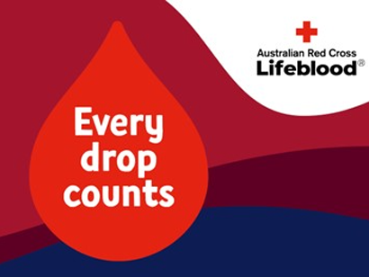 Health Services Blood Drive intranet banner