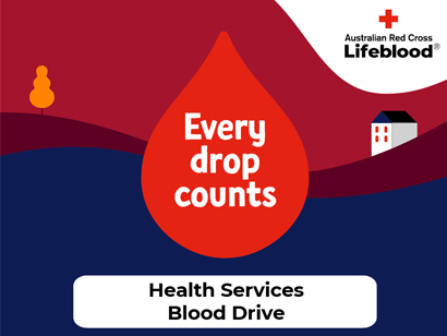 Health Services Blood Drive social tile
