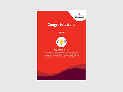 Tertiary Blood Drive Certificate thumbnail