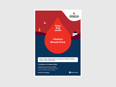 Defence Blood Drive A3 poster thumbnail