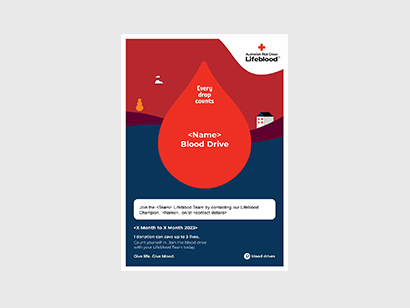 Blood Drive A4 poster with empty belly thumbnail
