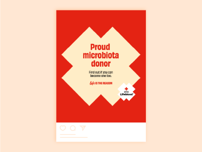 proud microbiota donor social tile